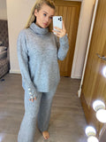Piper Polo Neck Lounge Suit Grey