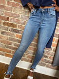 Jocelyn Side Dye Slim Fit Jeans