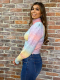 Tilly Multi coloured Soft Knit Jumper