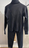 Logan Knitted Lounge Suit Black