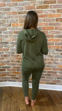 Willow Knitted Hooded Lounge Suit Khaki