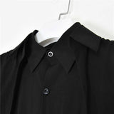 Erin Double Collar Button Detail Oversize Shirt white