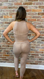 Frankie Chunky Cable Knitted Lounge Suit Mocha