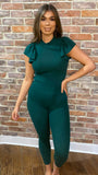 Fay Frill Cap Sleeve Knitted Lounge Suit